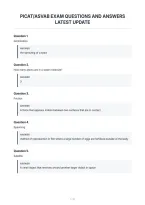 Picat&sol;Asvab Exam Questions And Answers&NewLine;Latest Update&NewLine;