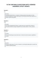 Pltw Cim Finals Questions With Verified&NewLine;Answers Latest Update&NewLine;