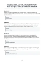 Aswb Clinical Latest Actual Exam With&NewLine;Verified Questions & Correct Answers
