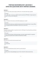 Portage Microbiology Lab Exam 3 Expected Questions With Verified Answers&period;pdf
