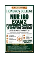 NUR 160 Exam 2 Fundamental Concepts of Practical Nursing II Questions And Answers 2026&sol;2027 HONDROS COLLEGE