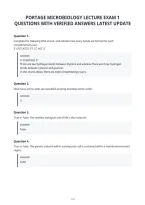 Portage Microbiology Lecture Exam 1 Questions With Verified Answers Latest Update&period;pdf&NewLine;&NewLine;