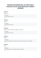 Portage Microbiology Lecture Exam 3 Updated Actual Questions With Correct Answers&period;pdf&NewLine;&NewLine;