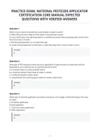 Practice Exam&comma; National Pesticide Applicator Certification Core Manual Expected Questions With Verified Answers&period;pdf&NewLine;&NewLine;