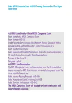Nokia NRS II Composite Exam 4A0-C01 Training Questions&period;Final Test Paper 20262027&period;&NewLine;