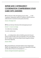 Sejpme Mod 3 Interagency&NewLine;Coordination Comprehensive Study&NewLine;Guide With Answers