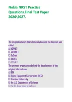 Nokia NRS1 Practice Questions&period;Final Test Paper 20262027&period;&NewLine;