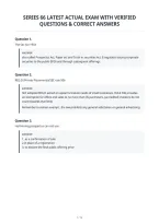 Series 66 Latest Actual Exam With Verified&NewLine;Questions & Correct Answers&NewLine;