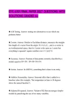 Isye 6501 Final Paper 2027 Questions With&NewLine;Solutions Graded A&plus;