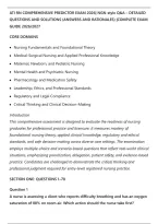 Ati Rn Comprehensive Predictor Exam 2026&vert; Ngn-Style Q&A &ndash; Detailed Questions And Solutions &lpar;Answers And Rationales&rpar; &vert;Complete Exam Guide 2026&sol;2027
