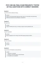 Psyc 289 Unl Final Exam Frequently Tested&NewLine;Actual Questions With Correct Answers