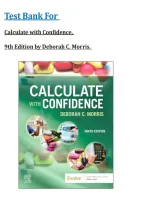 Test Bank For Calculate with Confidence&comma; 9th Edition by Deborah C&period; Morris&period; All Chapters&period; Latest Version 2026 &sol; 2027&comma; Grade A&plus;