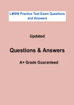 LMSW Practice Test &vert; Licensing Exam Questions & Verified Answers &vert; 2026&sol;2027