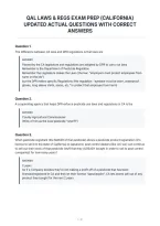Qal Laws & Regs Exam Prep &lpar;California&rpar;&NewLine;Updated Actual Questions With Correct&NewLine;Answers