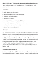 California General Electrician Certification Examination 2026 &ndash; All Questions And Solutions&lpar;Answers And Rationales&rpar; &vert;Latest Exam Prep 2026&sol;2027