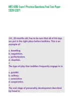 NRS 4016&colon; Exam 1 Practice Questions&period;Final Test Paper 20262027&period;&NewLine;