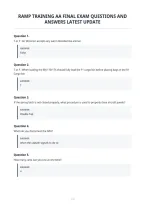 Ramp Training Aa Final Exam Questions And&NewLine;Answers Latest Update&NewLine;