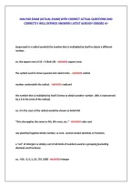 Nln-Pax Exam &lpar;Actual Exam&rpar; With Correct Actual Questions And &NewLine;Correctly Well Defined Answers Latest Already Graded A&plus; 