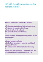 NRS 3025&colon; Exam &num;2 Practice Questions&period;Final Test Paper 20262027&period;&NewLine;