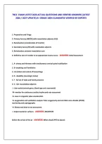 Tncc  Exam Latest 2026 Actual Questions And Verified Answers &lpar;Latest &NewLine;2026 &sol; 2027 Update&rpar; A&plus; Grade 100&percnt; Guarantee Verified By Experts