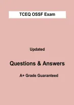 TCEQ OSSF &vert; Texas On-Site Sewage Facility Certification Exam Review & Practice Questions &vert; 2026&sol;2027