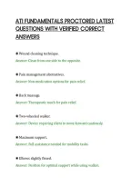 Ati Fundamentals Proctored Latest&NewLine;Questions With Verified Correct&NewLine;Answers