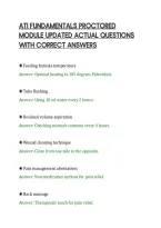 Ati Fundamentals Proctored&NewLine;Module Updated Actual Questions&NewLine;With Correct Answers