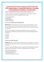 Chamberlain NR 293 Dosage Calculation ULTIMATE BUNDLE 2025 - Complete Mastery &plus; Nursing Math Made Easy - 5 Formulas&comma; IV Drip&comma; 200 Practice Qs Template &plus; Exam Pass Guide