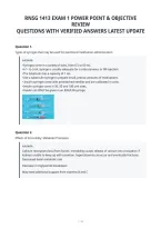 Rnsg 1413 Exam 1 Power Point & Objective&NewLine;Review&NewLine;Questions With Verified Answers Latest Update