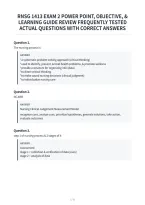Rnsg 1413 Exam 2 Power Point&comma; Objective&comma; &&NewLine;Learning Guide Review Frequently Tested&NewLine;Actual Questions With Correct Answers&NewLine;