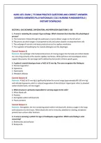 Nurs 1871 Exam &vert; 75 Exam Practice Questions And Correct Answers &NewLine;&lpar;Verified Answers&rpar; Plus Rationales&vert; Cscc Nursing Fundamentals &vert; &NewLine;Instant Download