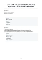 Stsc Exam Simulation Updated Actual&NewLine;Questions With Correct Answers
