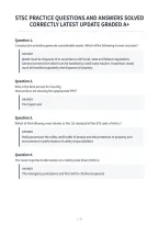 Stsc Practice Questions And Answers Solved&NewLine;Correctly Latest Update Graded A&plus;