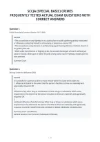 Sccja &lpar;Special Basic&rpar; Crimes&NewLine;Frequently Tested Actual Exam Questions With&NewLine;Correct Answers