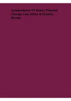 Jurisprudence PT Exam &ndash; Physical Therapy Law&comma; Ethics & Practice Review