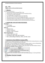 Lab Notes Sql &ndash; Ddl &vert; Create&comma; Alter&comma; Drop &vert; Hbo &vert; 2026&sol;27