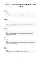 Shrm Cp Exam Questions And Answers Latest&NewLine;Update&NewLine;