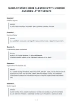Shrm-Cp Study Guide Questions With Verified&NewLine;Answers Latest Update