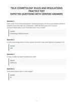 Tdlr Cosmetology Rules And Regulations&NewLine;Practice Test&NewLine;Expected Questions With Verified Answer