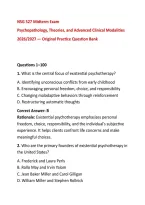 NSG 527 Midterm Exam&NewLine;Psychopathology&comma; Theories&comma; and Advanced Clinical Modalities&NewLine;2026&sol;2027 &mdash; Original Actual &NewLine;Question Bank&NewLine;