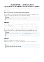 Tdlr Licensing And Regulation&NewLine;Questions With Verified Answers Latest Update