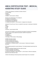 AMCA Medical Assistant Certification Test 2026&sol;2027 &vert; Complete Study Guide&comma; Practice Questions&comma; Answers & Exam Review