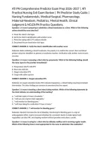 ATI PN Comprehensive Predictor Exam Prep 2026&ndash;2027 &vert; ATI Practical Nursing Exit Exam Review &vert; PN Predictor Study Guide &vert; Nursing Fundamentals&comma; Medical-Surgical&comma; Pharmacology&comma; Maternal-Newborn&comma; Pediatrics&comma; Mental Health&comma; Clinical Judgment & NCLEX-PN Practi