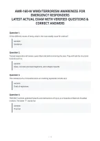 Awr-160-W Wmd&sol;Terrorism Awareness For&NewLine;Emergency Responders&NewLine;Latest Actual Exam With Verified Questions &&NewLine;Correct Answers