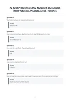Az Jurisprudence Exam Numbers Questions&NewLine;With Verified Answers Latest Update