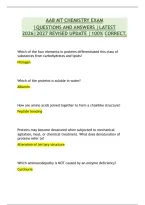 Aab Mt Chemistry Exam&NewLine;&vert;Questions And Answers &vert;Latest&NewLine;2026&vert;2027 Revised Update &vert;100&percnt; Correct&period;&NewLine;