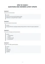 Spm 101 Exam 2&NewLine;Questions And Answers Latest Update