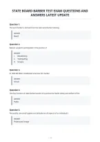 State Board Barber Test Exam Questions And&NewLine;Answers Latest Update&NewLine;