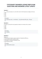 Stationary Engineer License Prep Exam&NewLine;Questions And Answers Latest Update