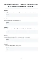 Bahama Buck's Level 1 Written Test Questions&NewLine;With Verified Answers Latest Update